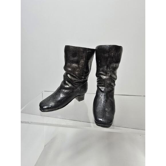 Vintage Cast Metal Cowboy Boot 3 inches Tall Shelf Figurine - Picture 1 of 7
